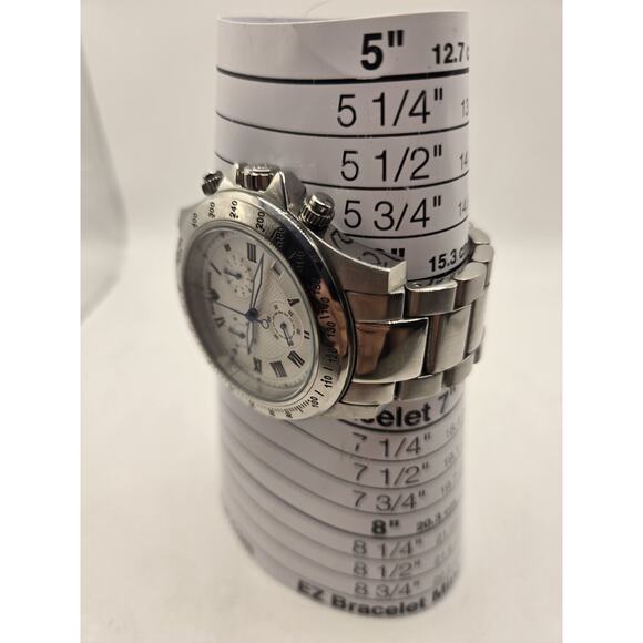 Swiss Legend Stainless Steel Chrinograpgh Men's Watch. 6.75" Band. - Picture 4 of 14